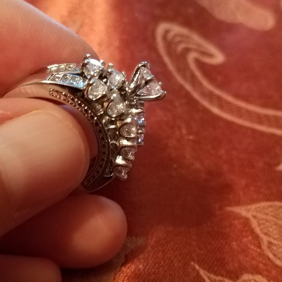 2Pcs/set 925 sterling silver ring! - Picture 3 of 13